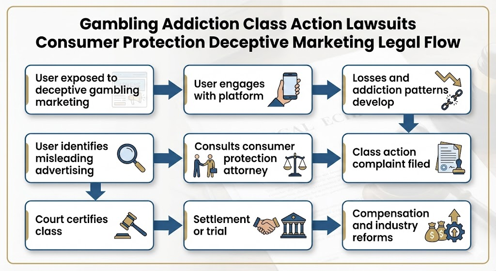 gambling addiction class action lawsuits consumer protection deceptive marketing